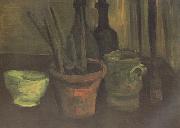 Vincent Van Gogh Still Life with Paintbrushes in a Pot (nn04) Sweden oil painting reproduction